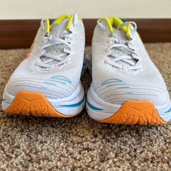 Hoka One Bondi X Men Sz 12 D Running Shoes 1113512 White Primrose Carbon Fiber - Picture 6 of 11